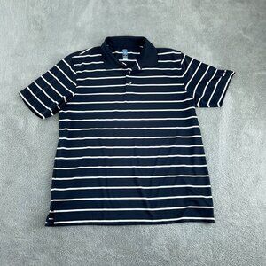 PGA Tour Airflux Navy & White Striped Polo Shirt XL 0031